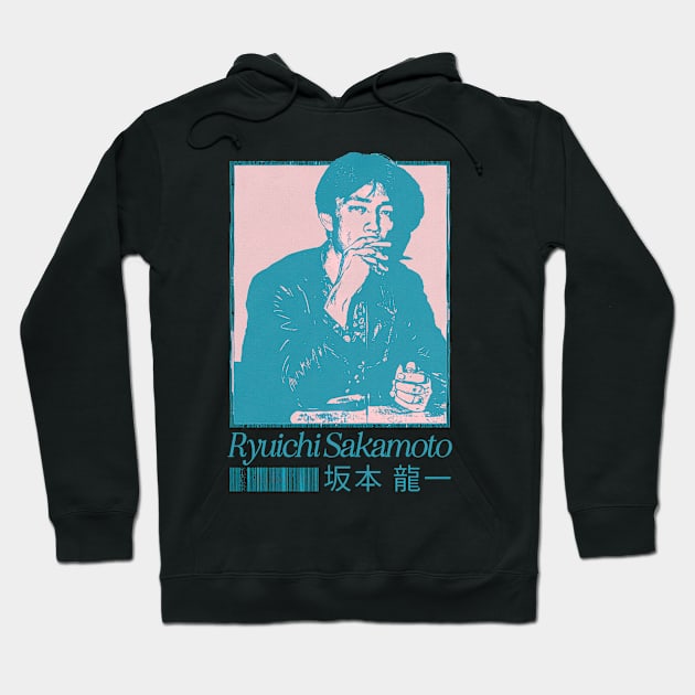 Ryuichi Sakamoto / Original Fan Artwork Hoodie by unknown_pleasures